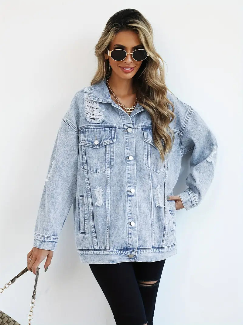 Natascha | Damen Winter-Jeansjacke im Relaxed Fit - Elle Zürich