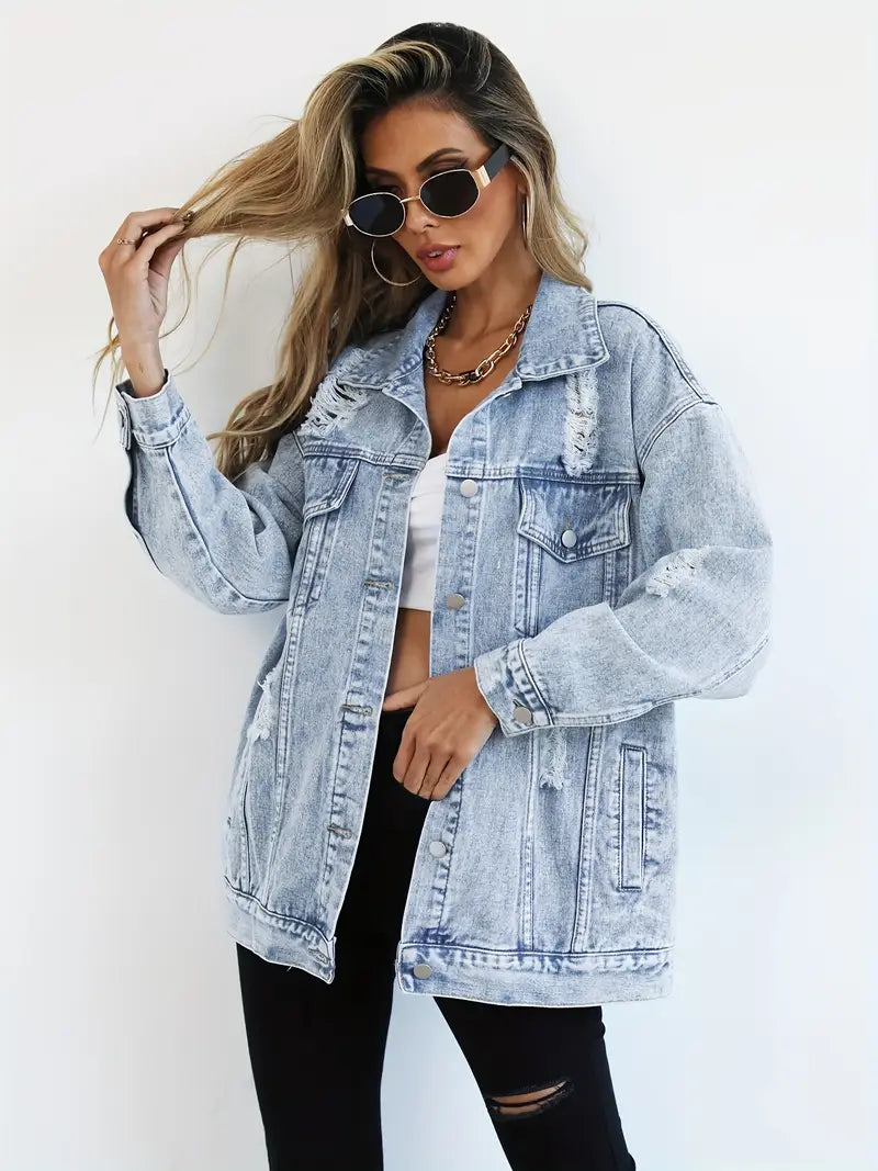 Natascha | Damen Winter-Jeansjacke im Relaxed Fit - Elle Zürich