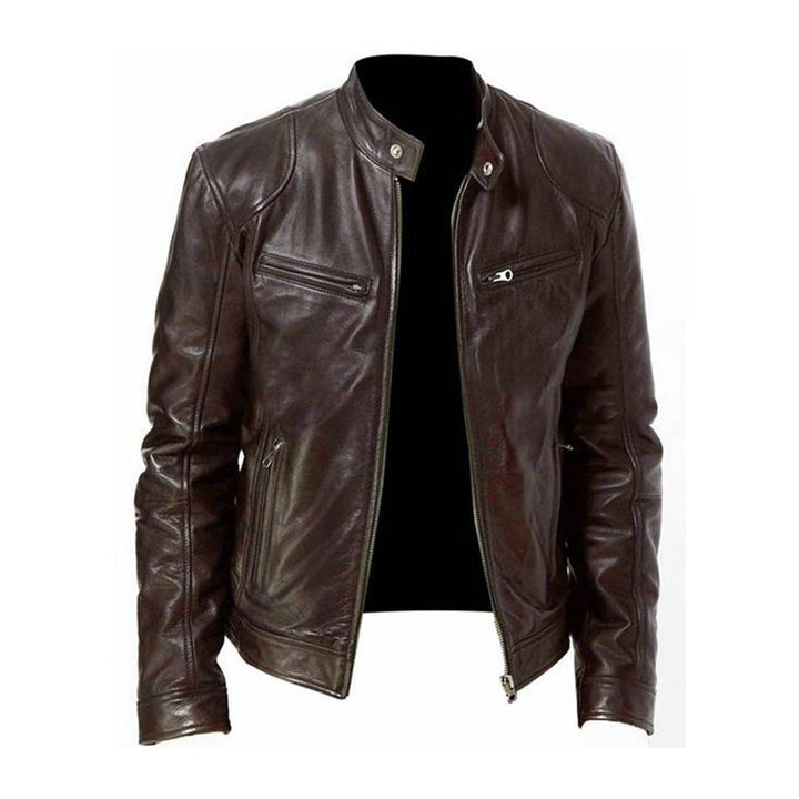 Dominic | Stylische Lederjacke Für Männer - Elle Zürich