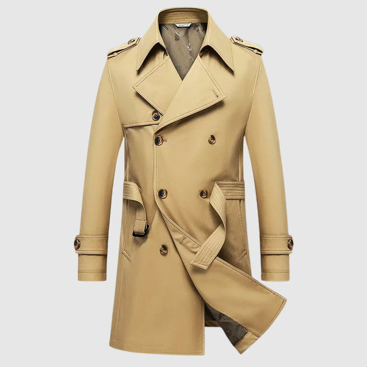 Peak | Herren Winter Doppelreihen-Trenchcoat
