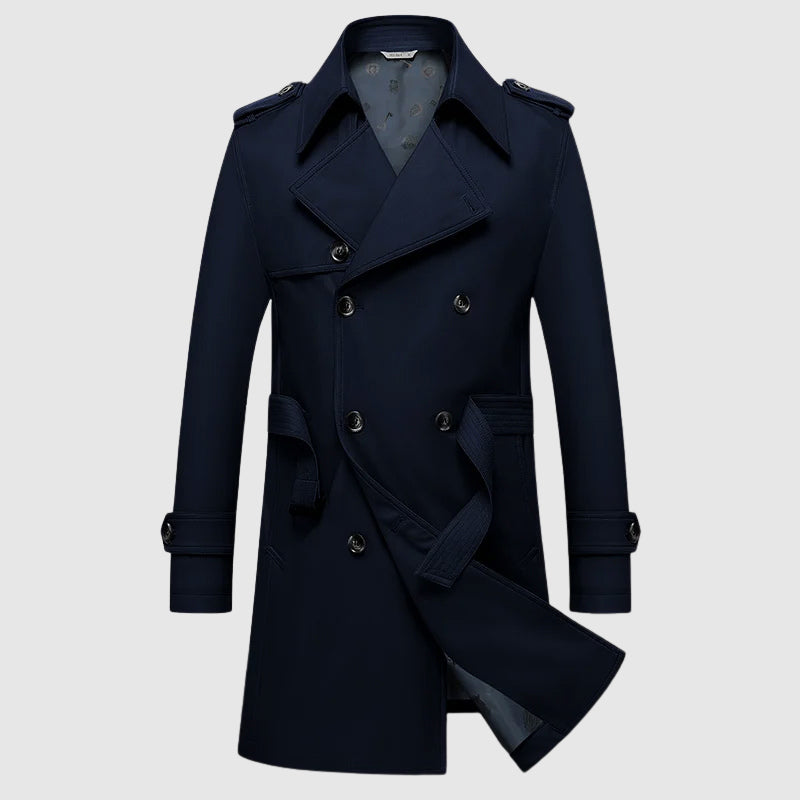Peak | Herren Winter Doppelreihen-Trenchcoat