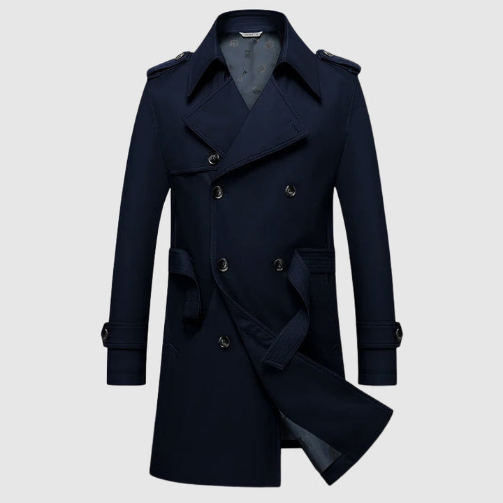Peak | Herren Winter Doppelreihen-Trenchcoat
