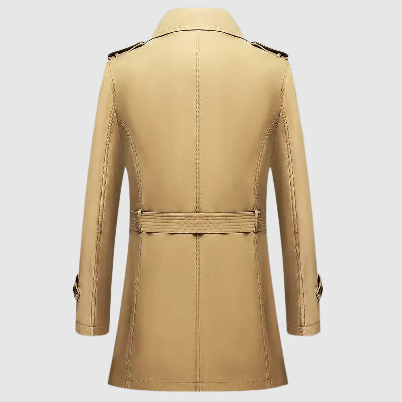 Peak | Herren Winter Doppelreihen-Trenchcoat