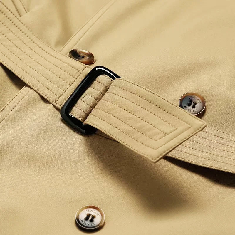 Peak | Herren Winter Doppelreihen-Trenchcoat