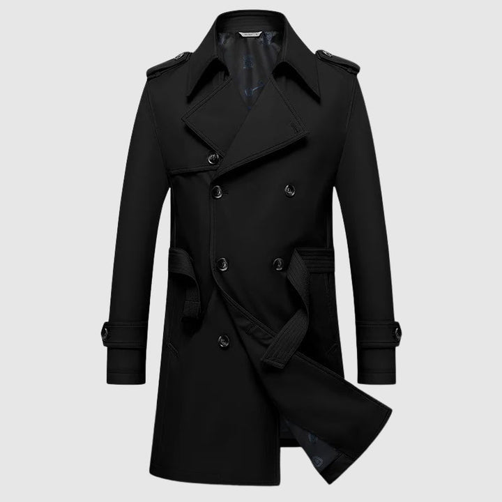 Peak | Herren Winter Doppelreihen-Trenchcoat