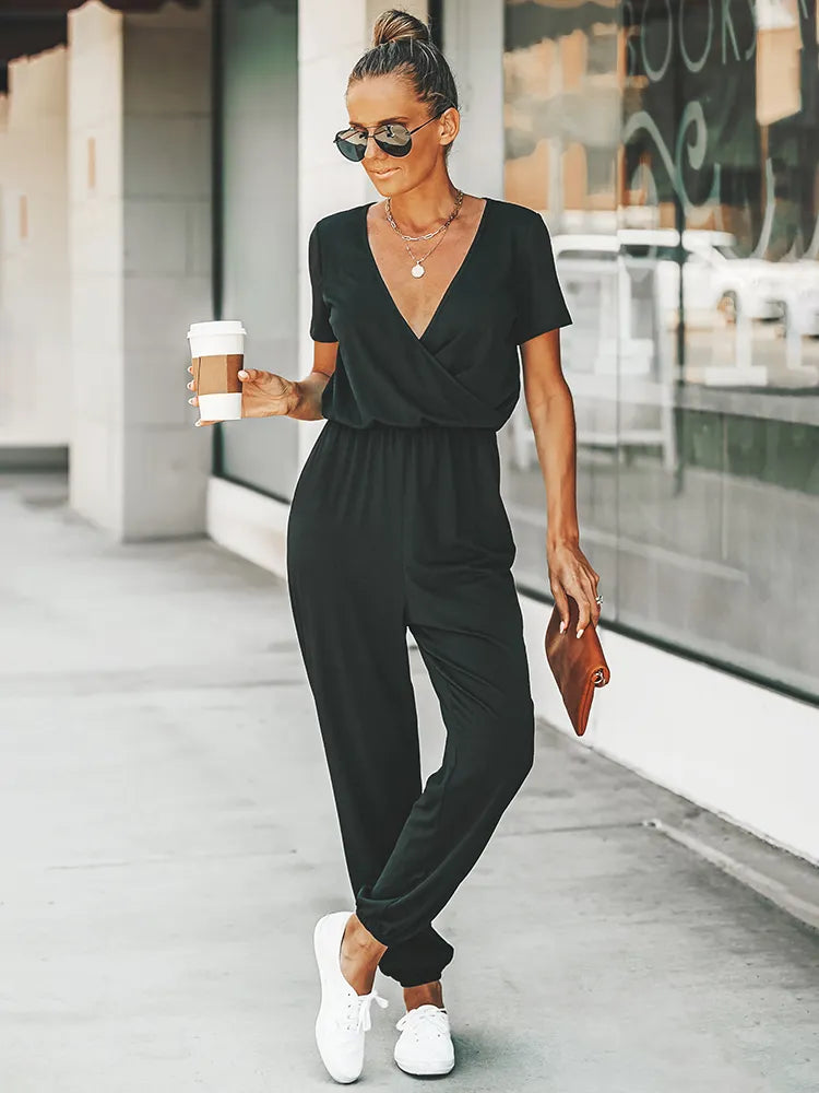 Melanie | Legerer Jumpsuit mit Kurzarm - Elle Zürich