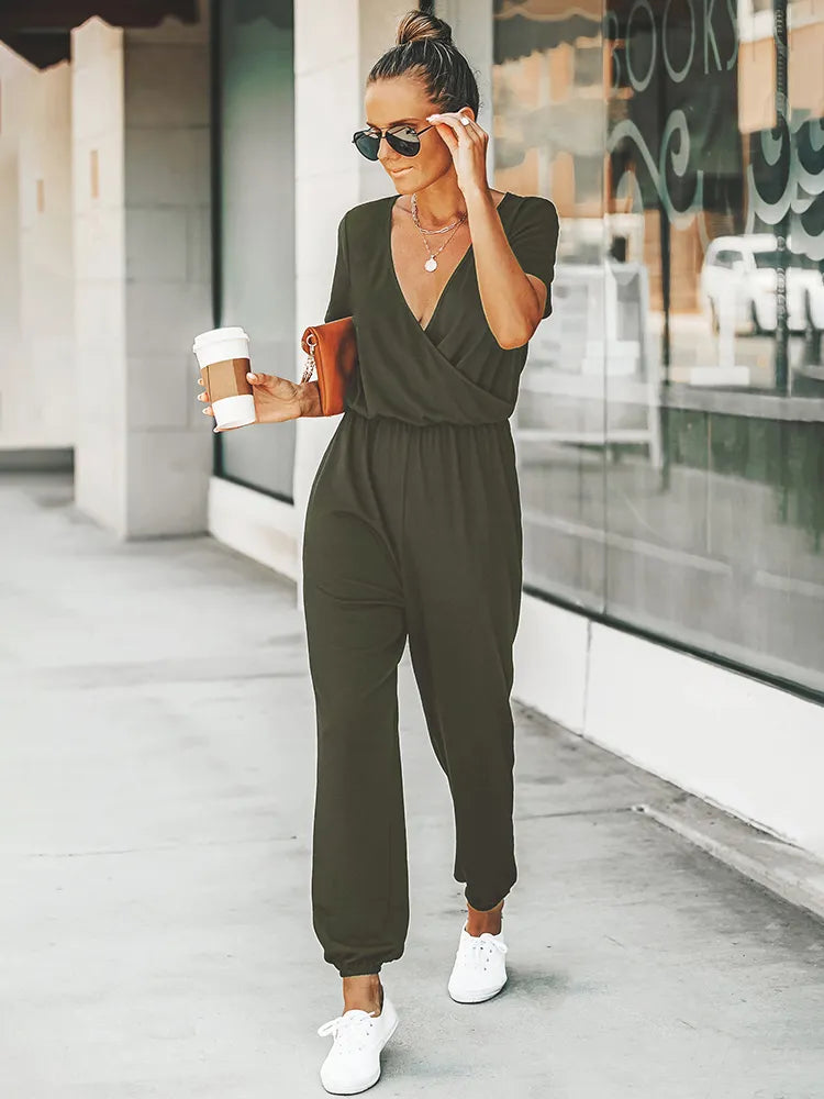 Melanie | Legerer Jumpsuit mit Kurzarm - Elle Zürich