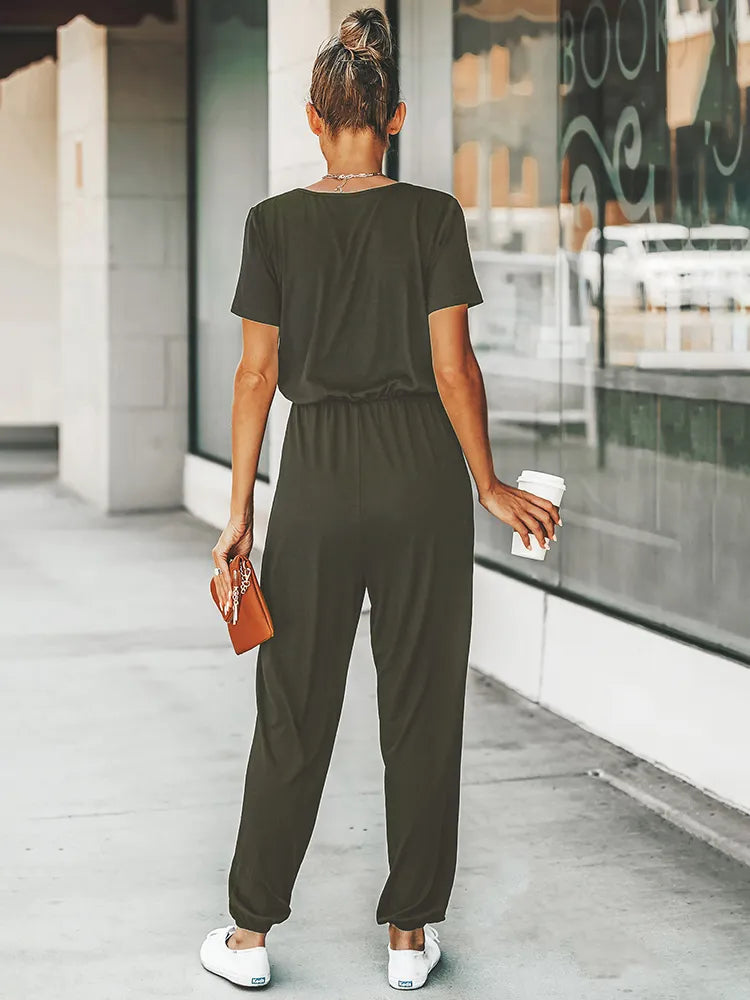 Melanie | Legerer Jumpsuit mit Kurzarm - Elle Zürich