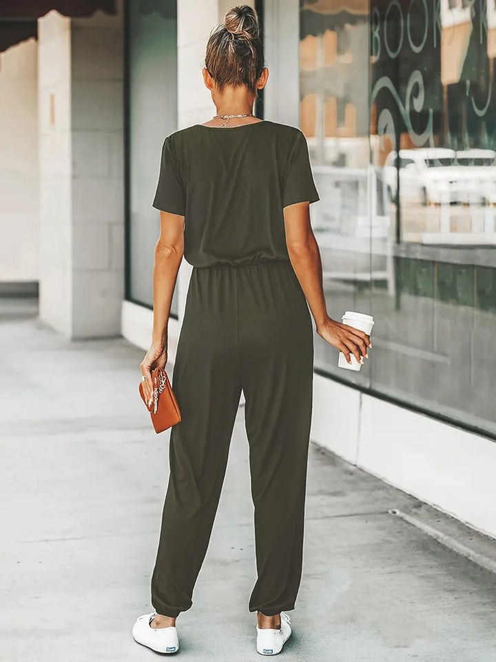Melanie | Legerer Jumpsuit mit Kurzarm - Elle Zürich