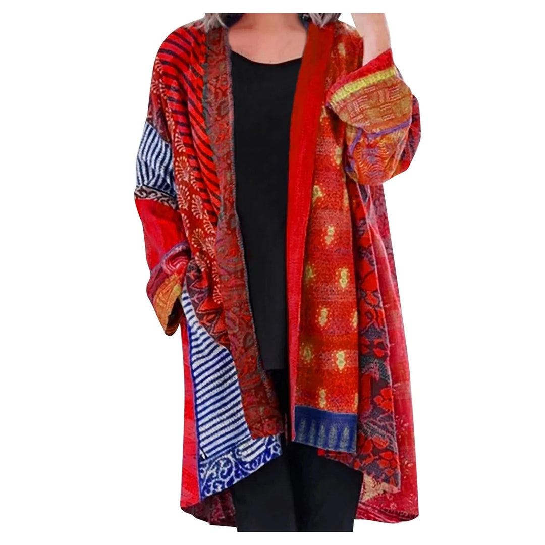 Daniela | Farbiger Kimono mit Muster - Elle Zürich
