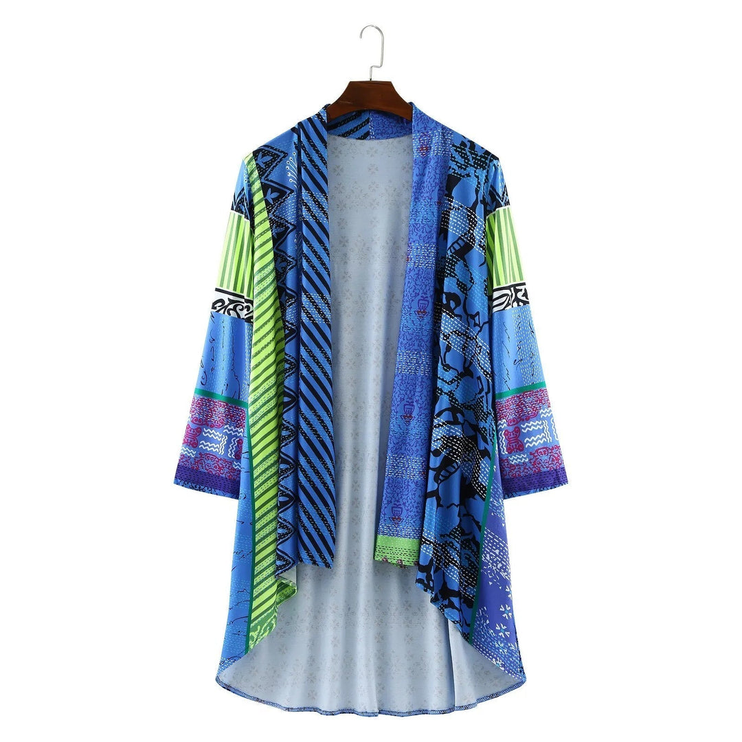 Daniela | Farbiger Kimono mit Muster - Elle Zürich