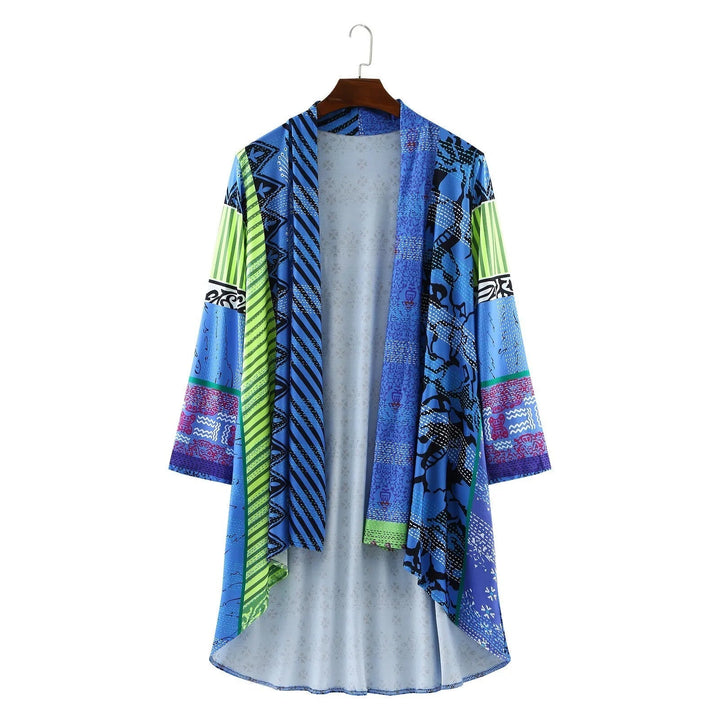 Daniela | Farbiger Kimono mit Muster - Elle Zürich