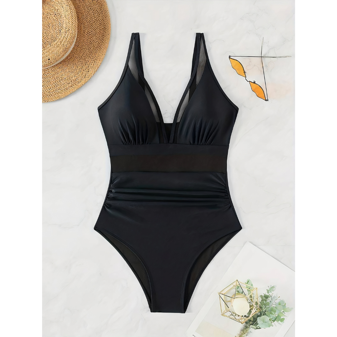 Angela | Eleganter Einteiler Badeanzug Damen - Elle Zürich