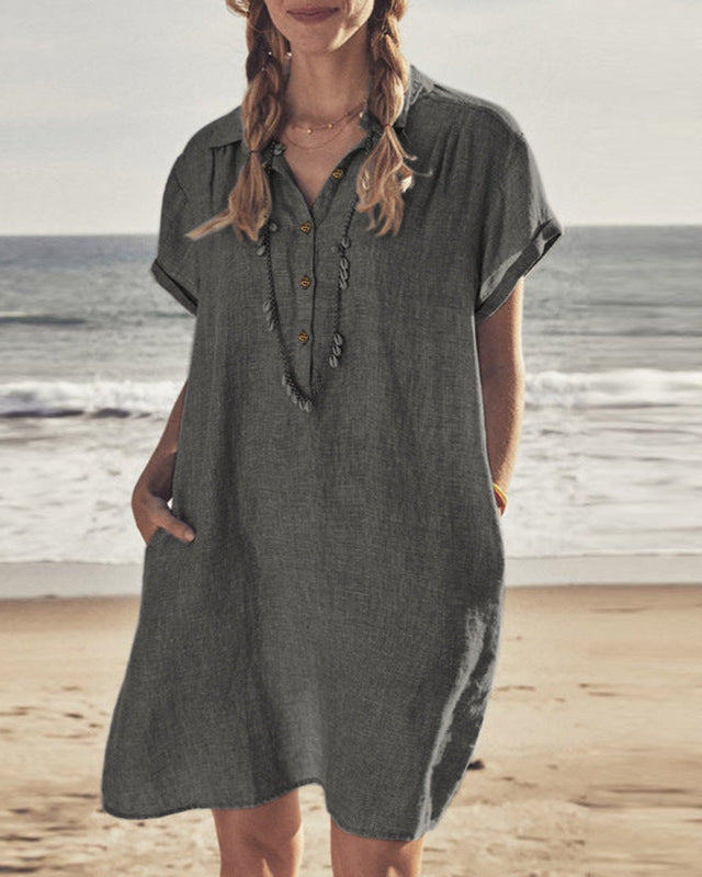 Heinrich | Weites Sommerkleid mit Knopfleiste - Elle Zürich