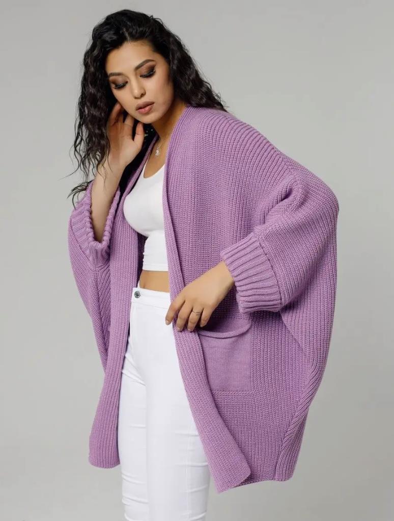 Lilian | Damen Winter Oversize-Strickcardigan - Elle Zürich