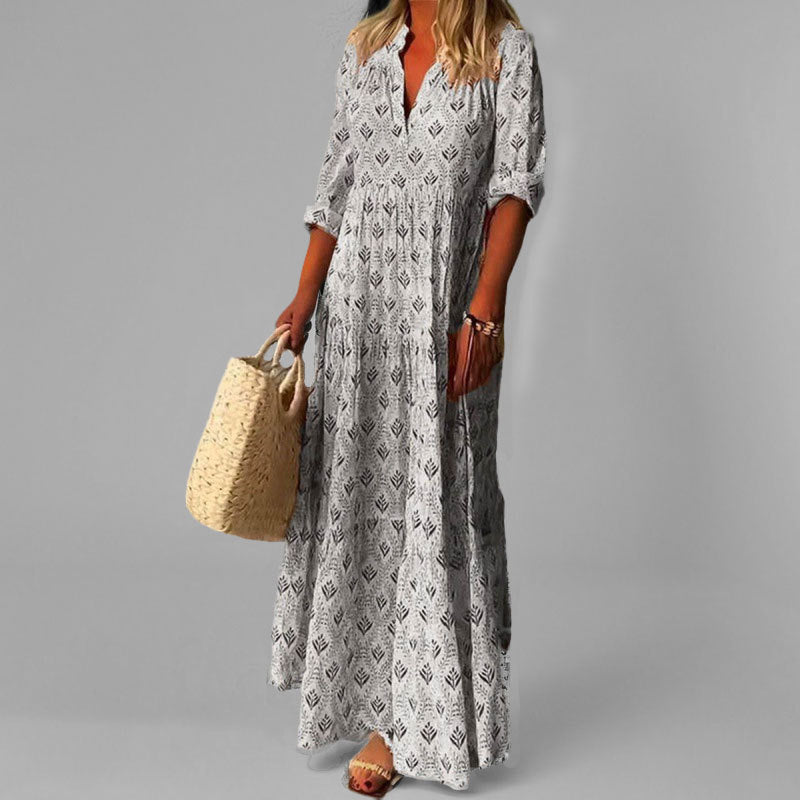 Helga | Leichtes, Stilvolles Maxikleid für Damen - Elle Zürich