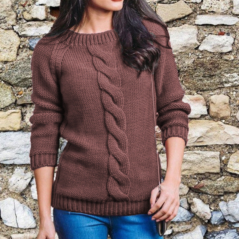 Eva | Damen Winter Zopfmusterpullover - Elle Zürich
