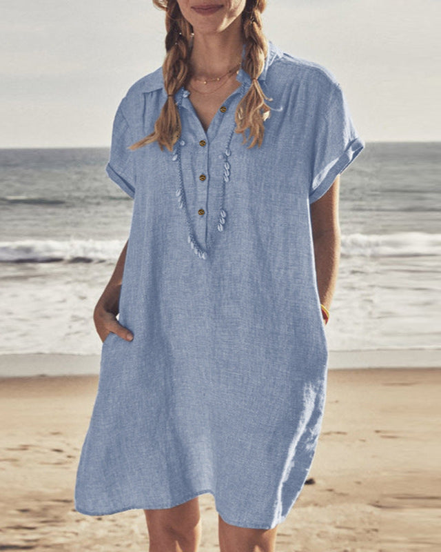Heinrich | Weites Sommerkleid mit Knopfleiste - Elle Zürich