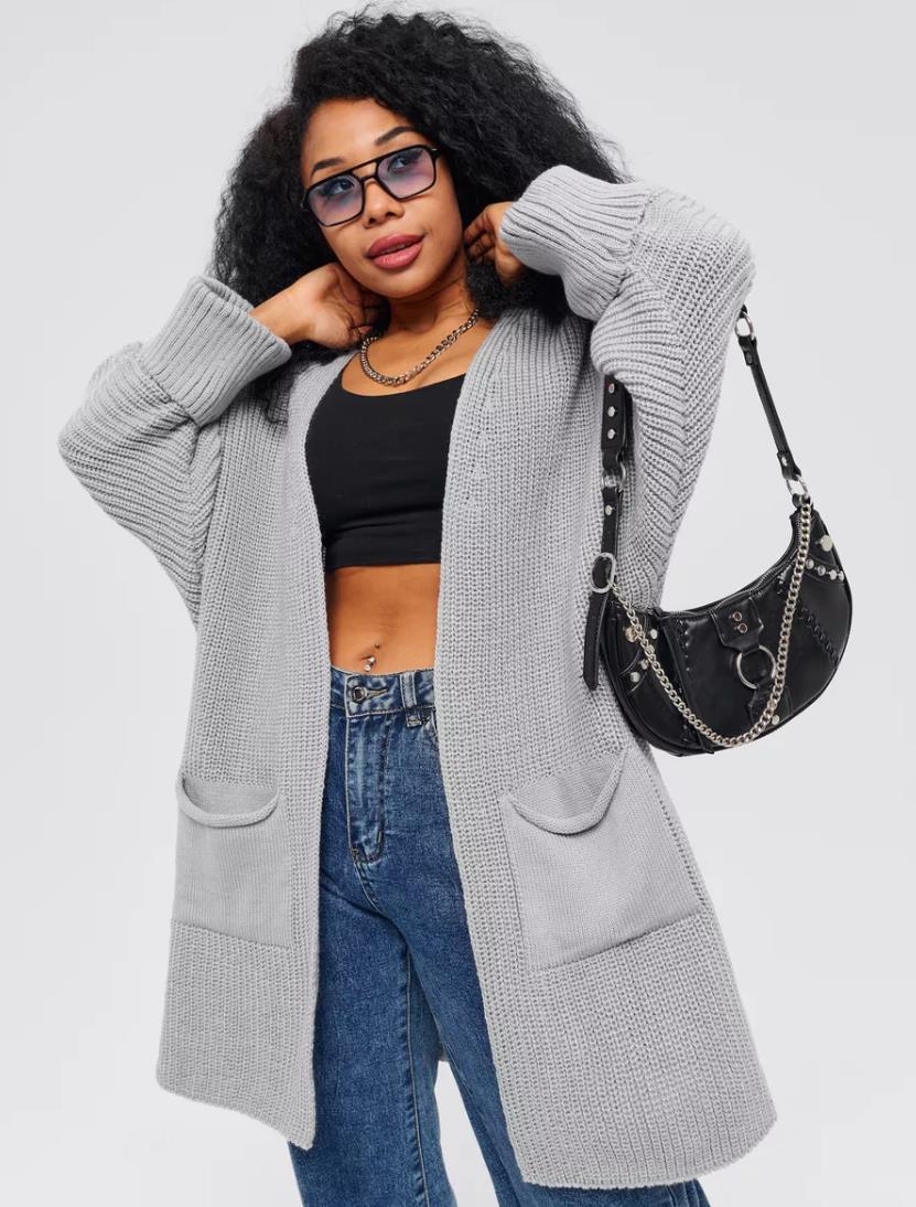 Lilian | Damen Winter Oversize-Strickcardigan - Elle Zürich