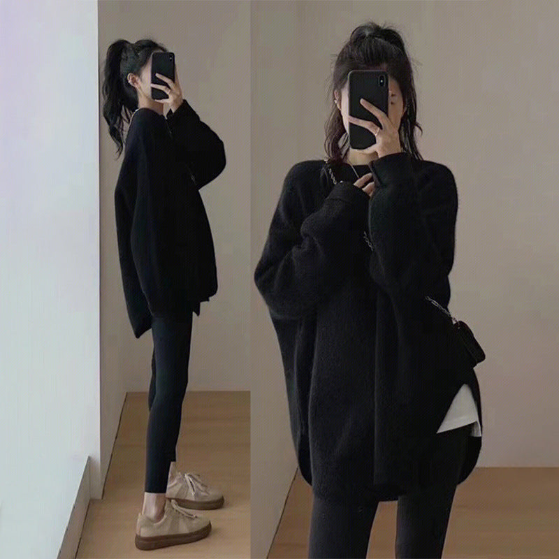 Doris | Damen Winterpullover mit lockerer Passform und Seitenschlitz - Elle Zürich