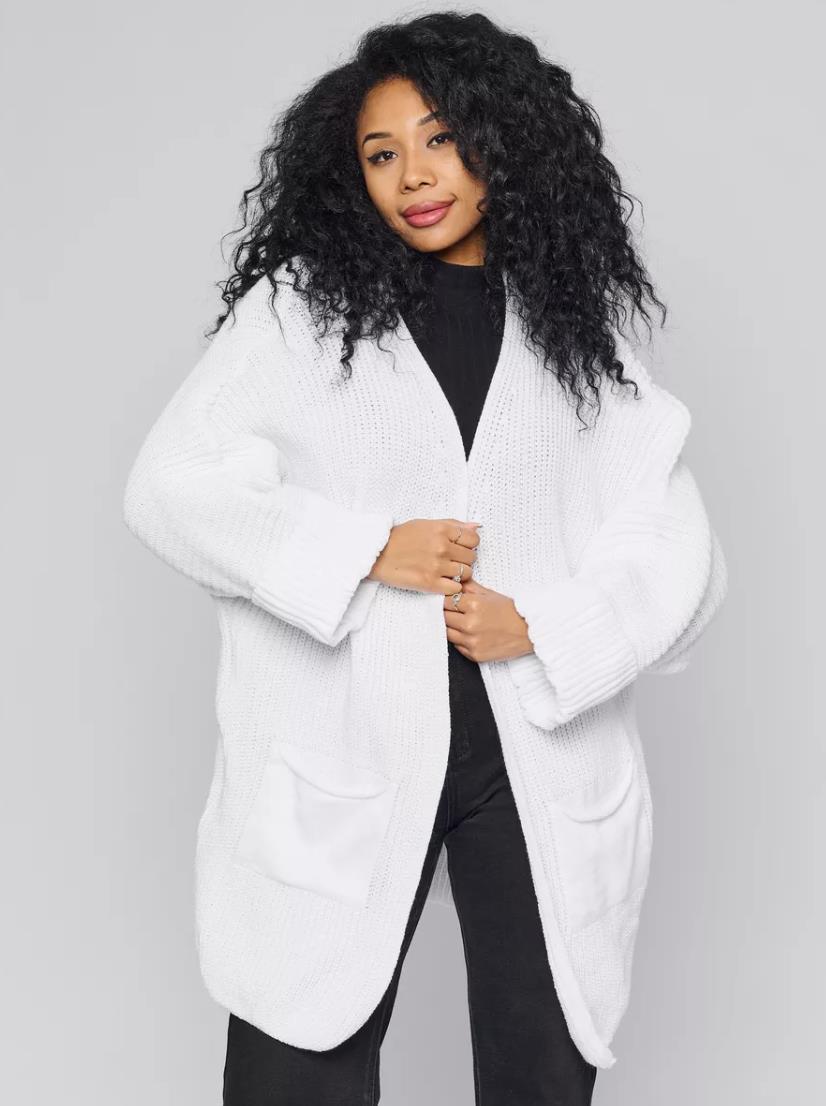 Lilian | Damen Winter Oversize-Strickcardigan - Elle Zürich