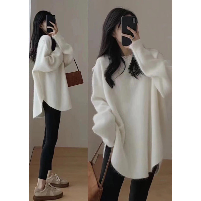 Doris | Damen Winterpullover mit lockerer Passform und Seitenschlitz - Elle Zürich