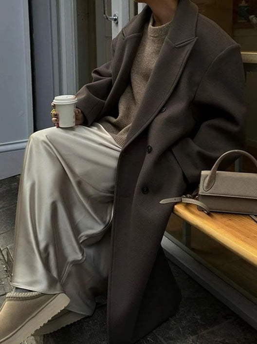 Marie | Damen Oversized Langer Wintermantel - Elle Zürich