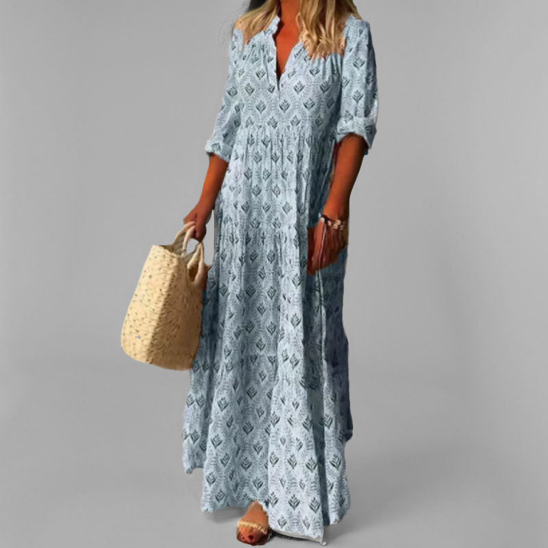 Helga | Leichtes, Stilvolles Maxikleid für Damen - Elle Zürich
