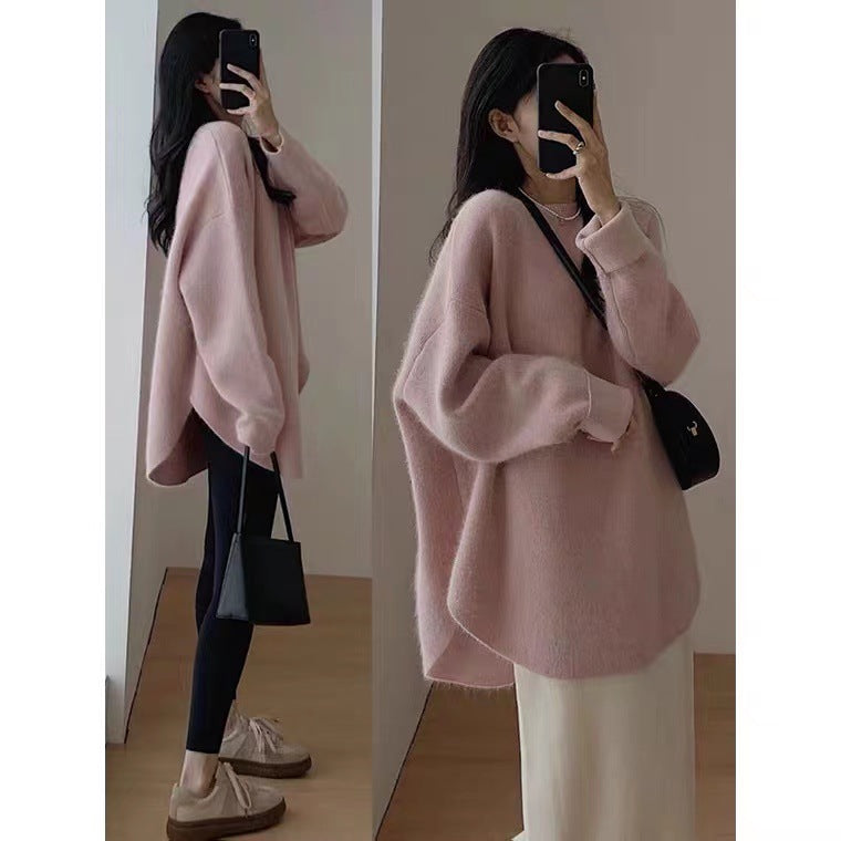 Doris | Damen Winterpullover mit lockerer Passform und Seitenschlitz - Elle Zürich