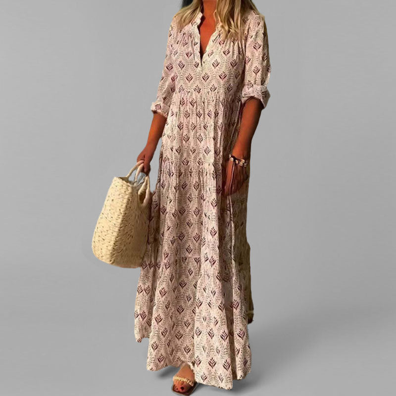 Helga | Leichtes, Stilvolles Maxikleid für Damen - Elle Zürich
