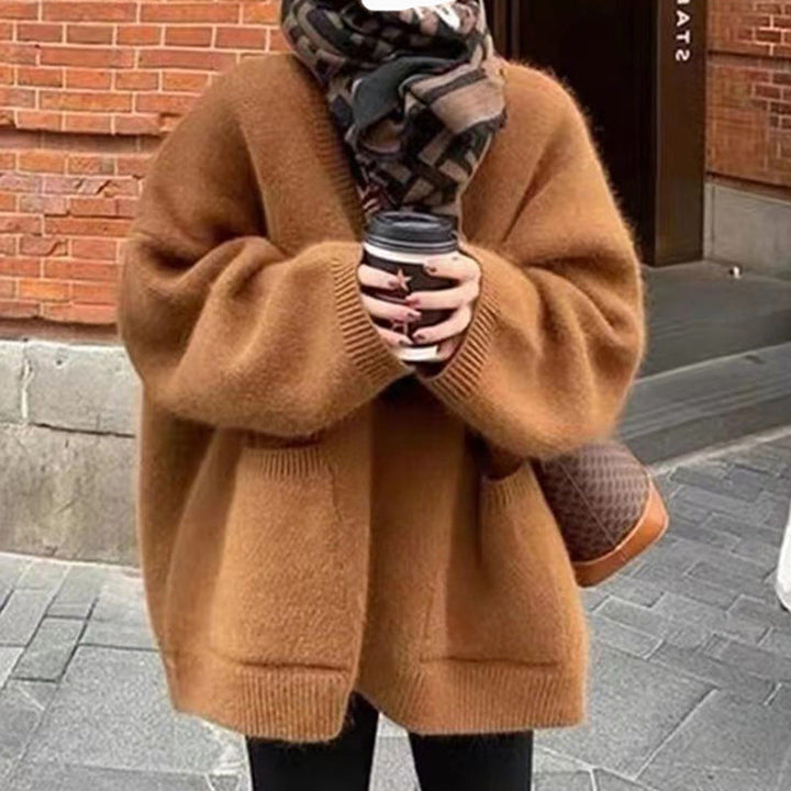 Michaela | Damen Winter-Strickcardigan im Relaxed Fit - Elle Zürich
