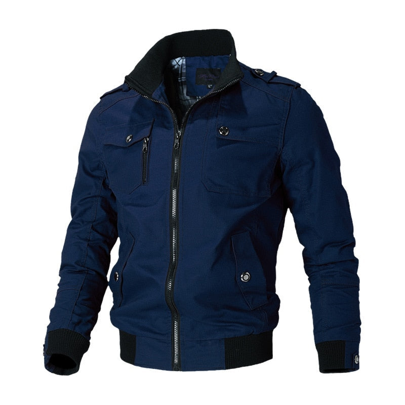 Oliver | Herren Winter Militär Reißverschlussjacke