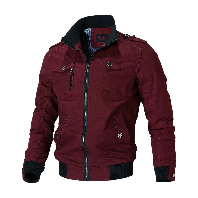 Oliver | Herren Winter Militär Reißverschlussjacke