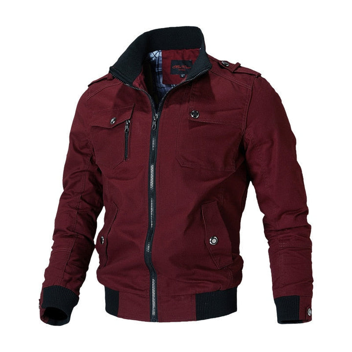 Oliver | Herren Winter Militär Reißverschlussjacke