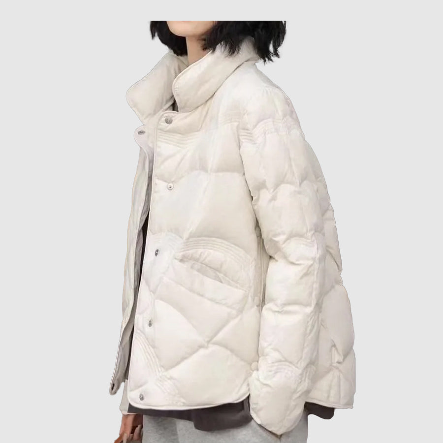 Emma | Damen Winter-Steppjacke mit Druckknöpfen - Elle Zürich