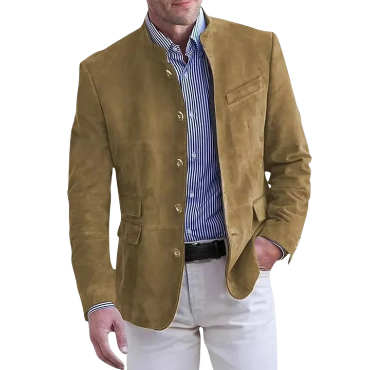 Jules | Eleganter Herren-Blazer mit Stehkragen und Knopfleiste