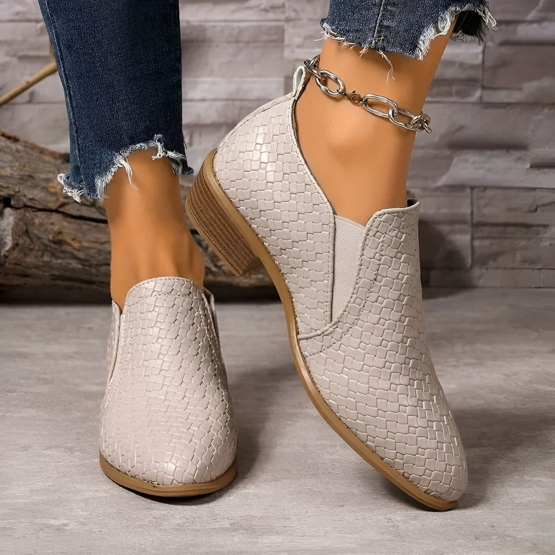 Alexia | Damen Bequeme Slip-On Schuhe mit Absatz