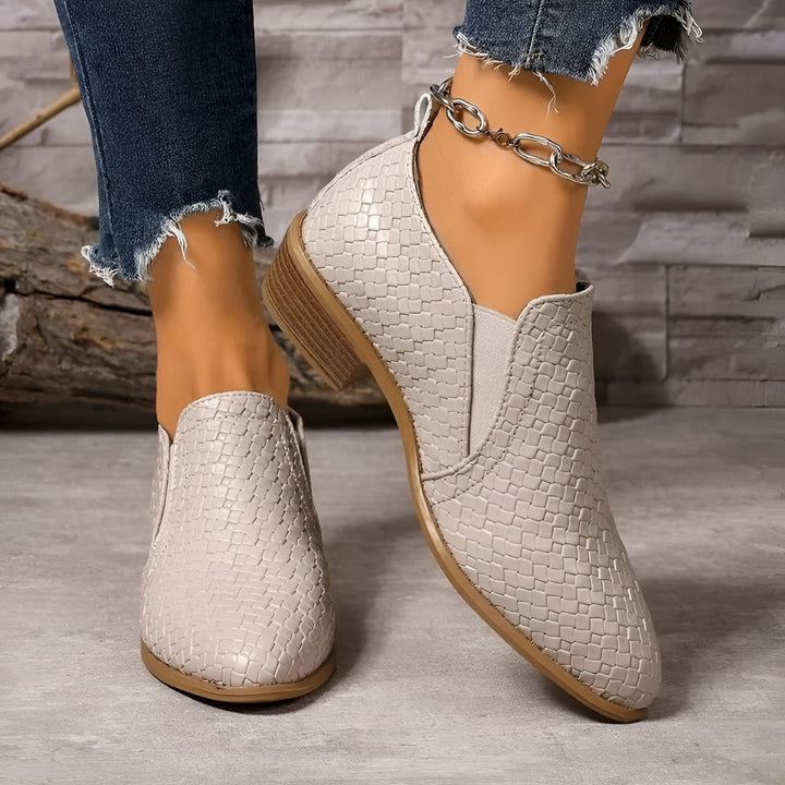 Alexia | Damen Bequeme Slip-On Schuhe mit Absatz