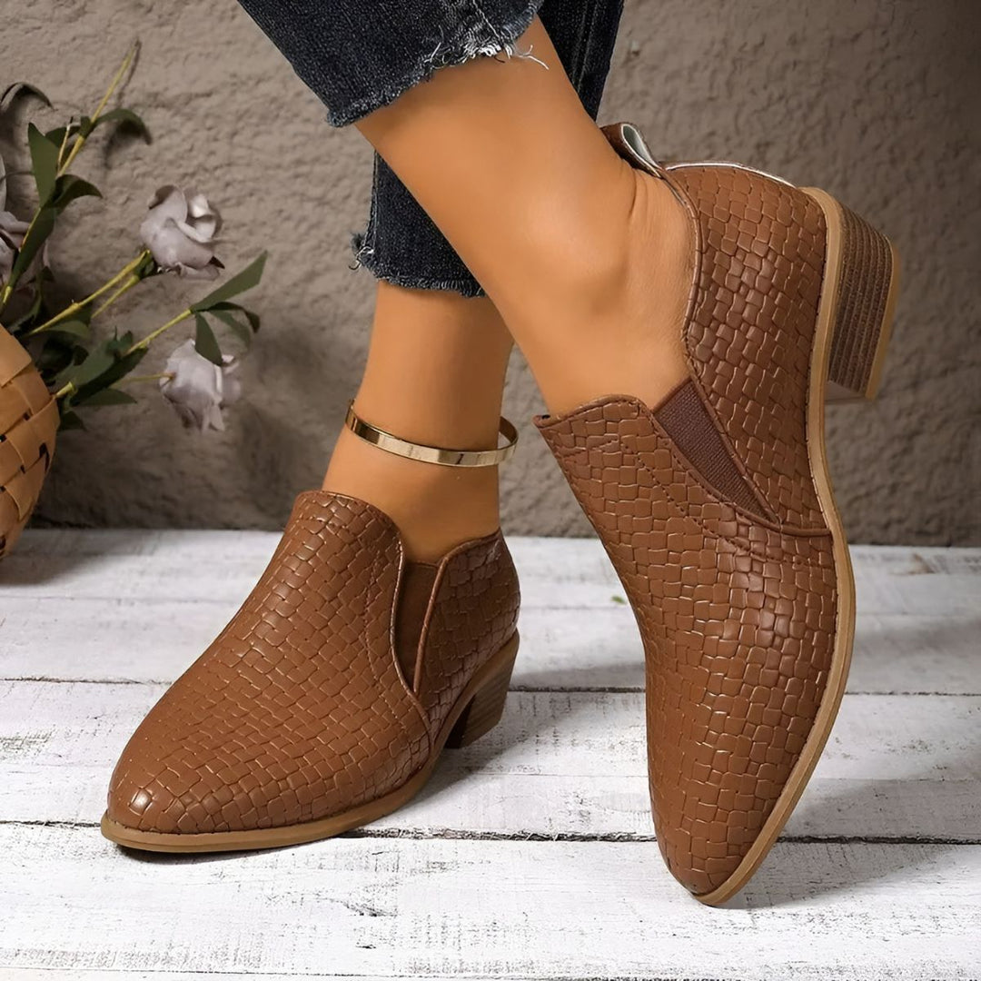 Alexia | Damen Bequeme Slip-On Schuhe mit Absatz