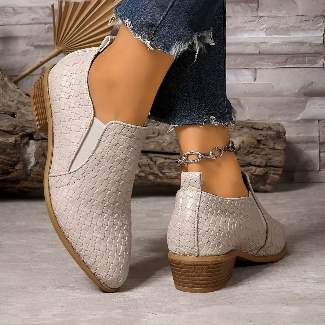 Alexia | Damen Bequeme Slip-On Schuhe mit Absatz