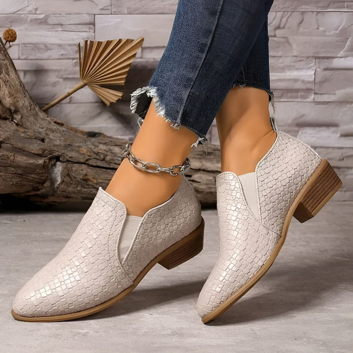 Alexia | Damen Bequeme Slip-On Schuhe mit Absatz