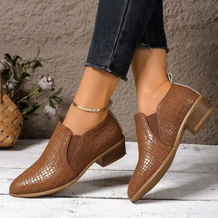 Alexia | Damen Bequeme Slip-On Schuhe mit Absatz