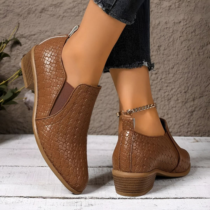 Alexia | Damen Bequeme Slip-On Schuhe mit Absatz