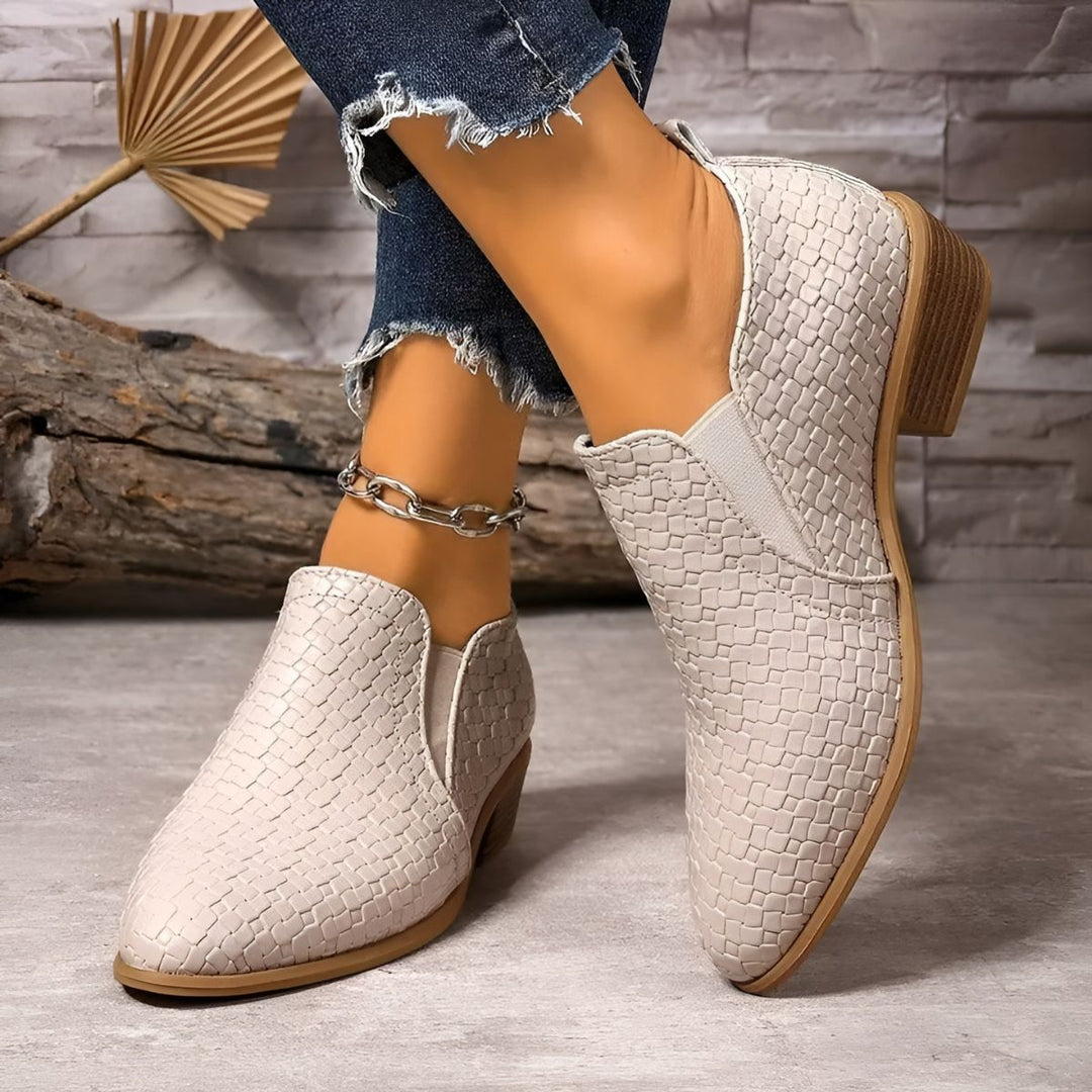 Alexia | Damen Bequeme Slip-On Schuhe mit Absatz