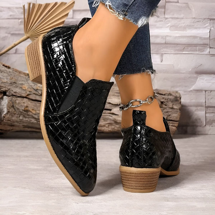 Alexia | Damen Bequeme Slip-On Schuhe mit Absatz