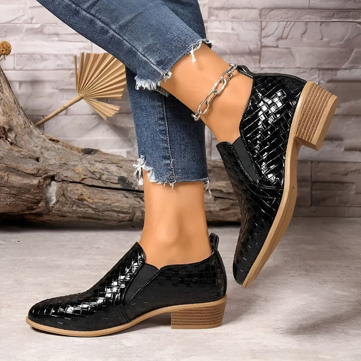 Alexia | Damen Bequeme Slip-On Schuhe mit Absatz