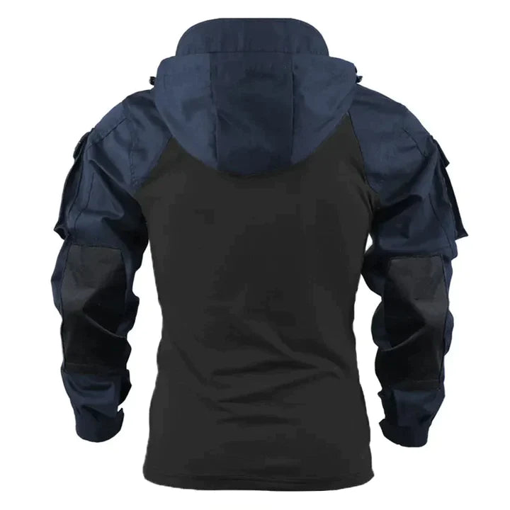 Peter | Herren Winter Combat Hoodie mit Camouflage-Ärmeln und Reißverschluss - Elle Zürich