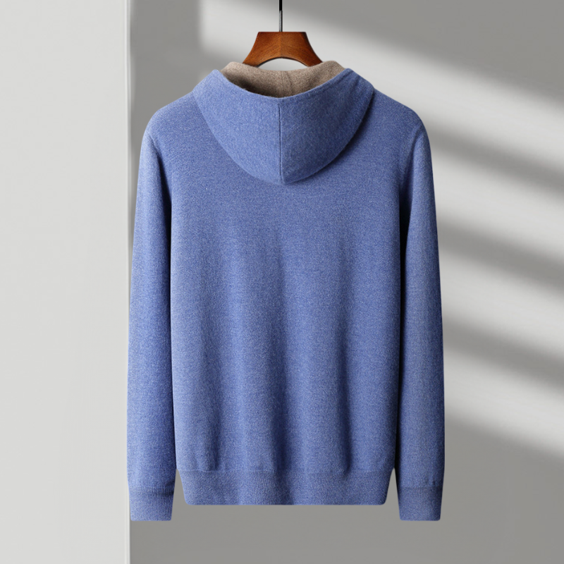 Wilfried | Herren Winter Hoodie mit durchgehendem Reißverschluss und warmem Futter - Elle Zürich