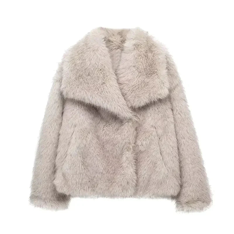 Helga | Eleganter Kuscheliger Mantel Damen - Elle Zürich