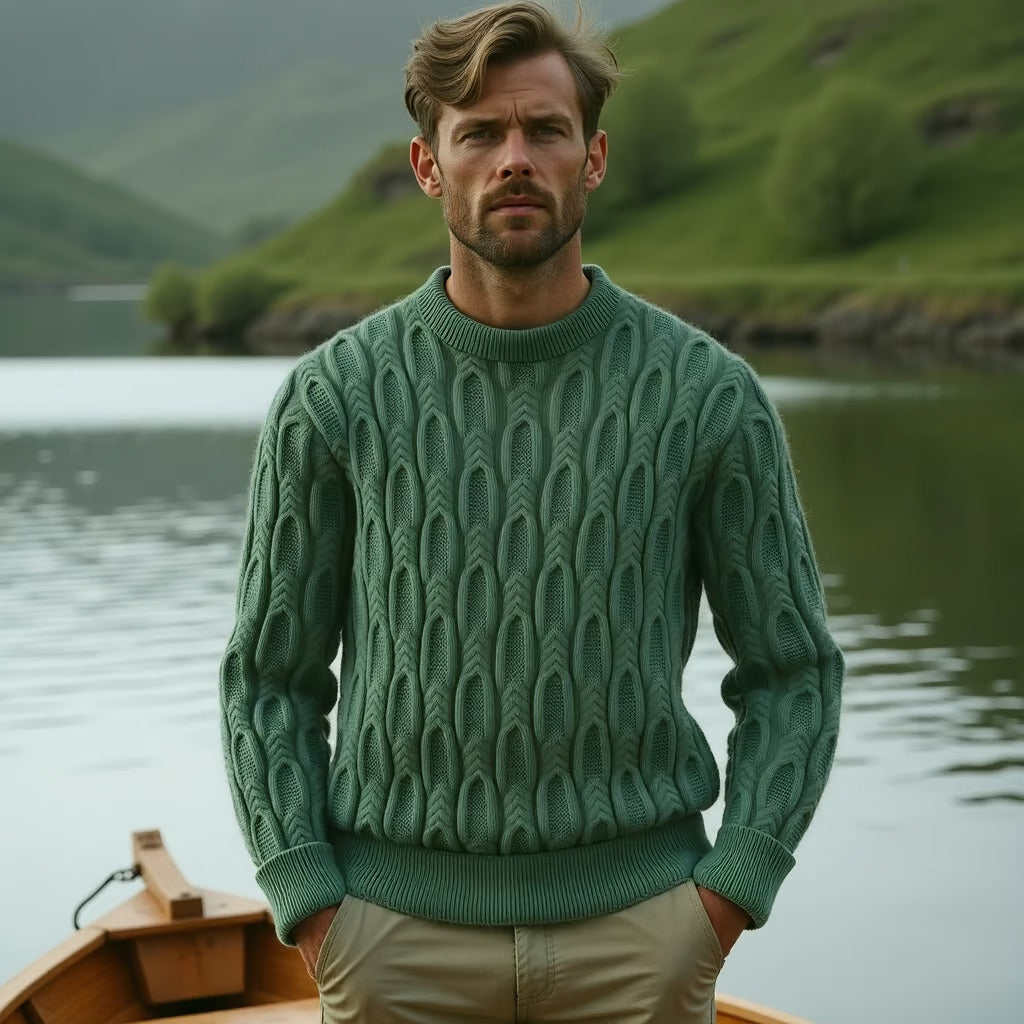 Stefan | Herren Kuscheliger Zopfmuster Pullover für Winterkomfort - Elle Zürich